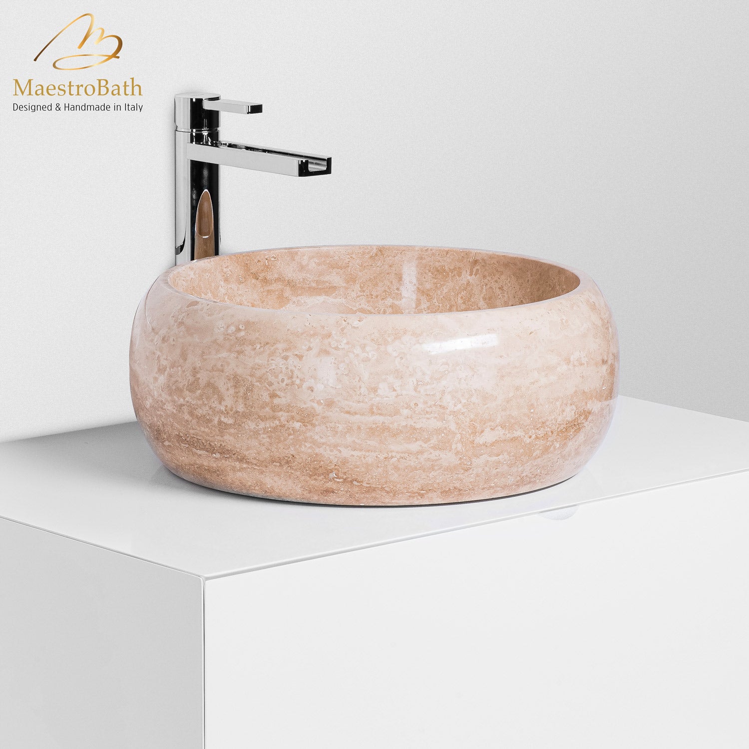 Anatara Veli Natural Stone luxury vessel Sink #color_sandstone beige