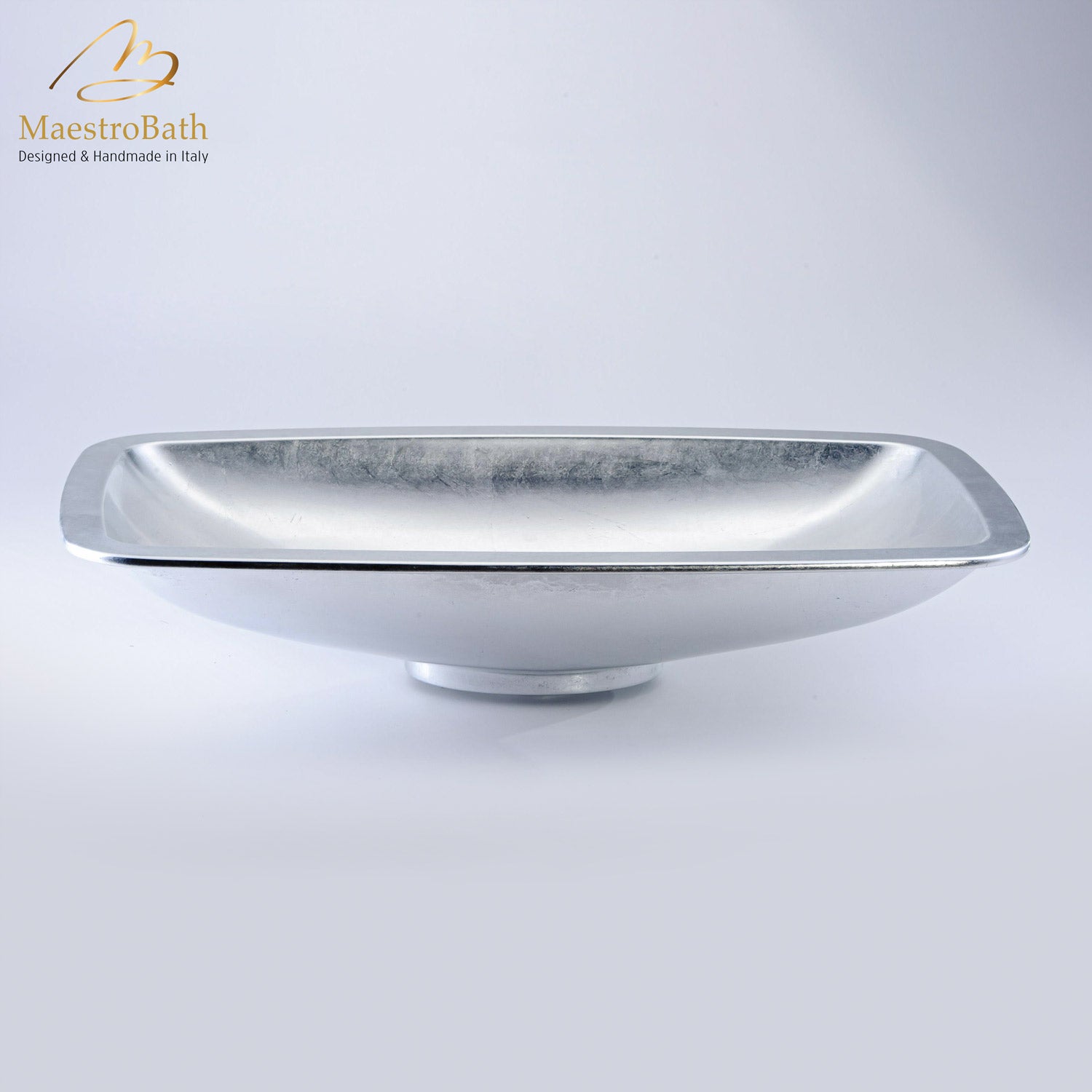 Pert Open Drop-In Bath Sink | Silver Leaf #color_silver leaf
