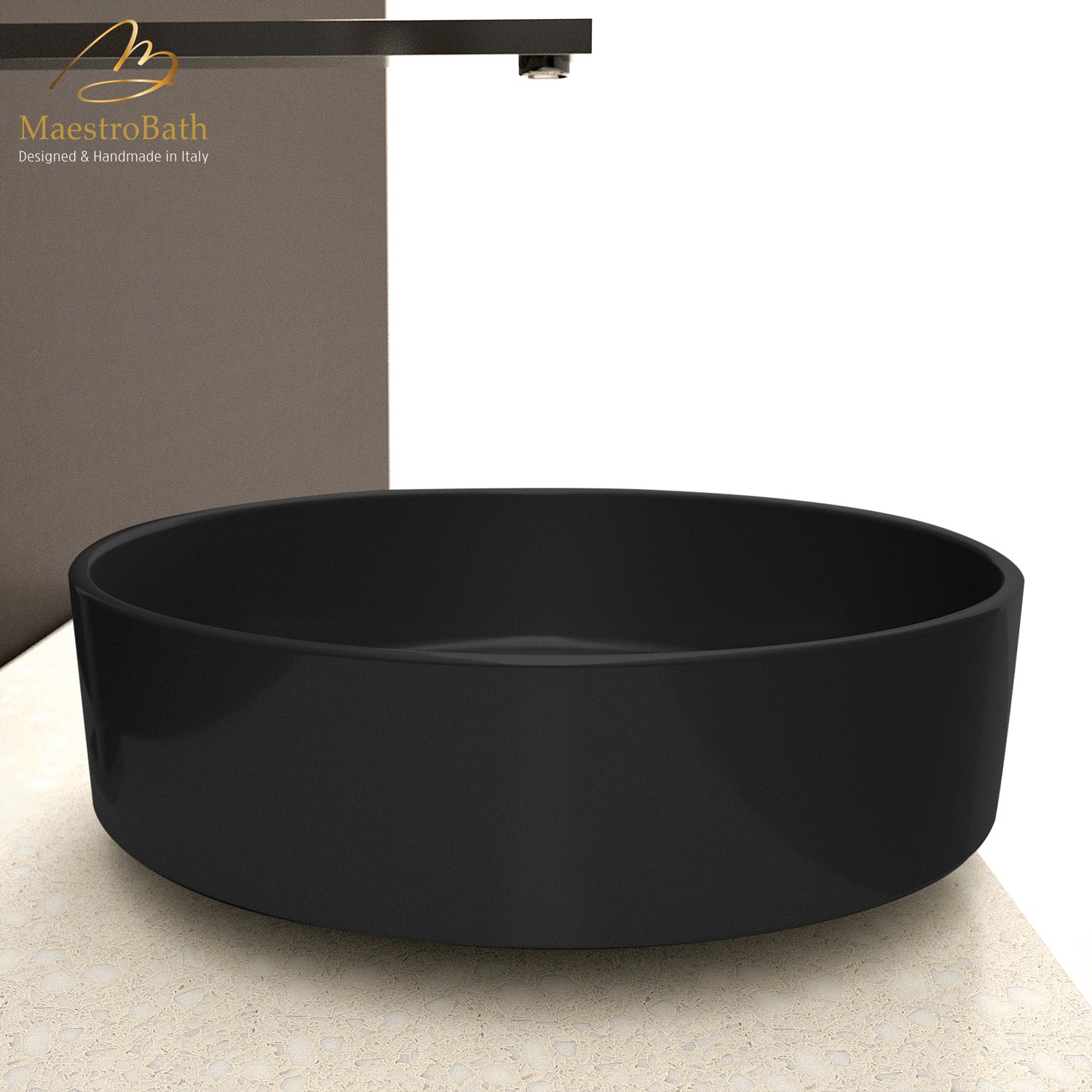 Pert Rho Starlight Fancy Bath Sink #color_black starlight