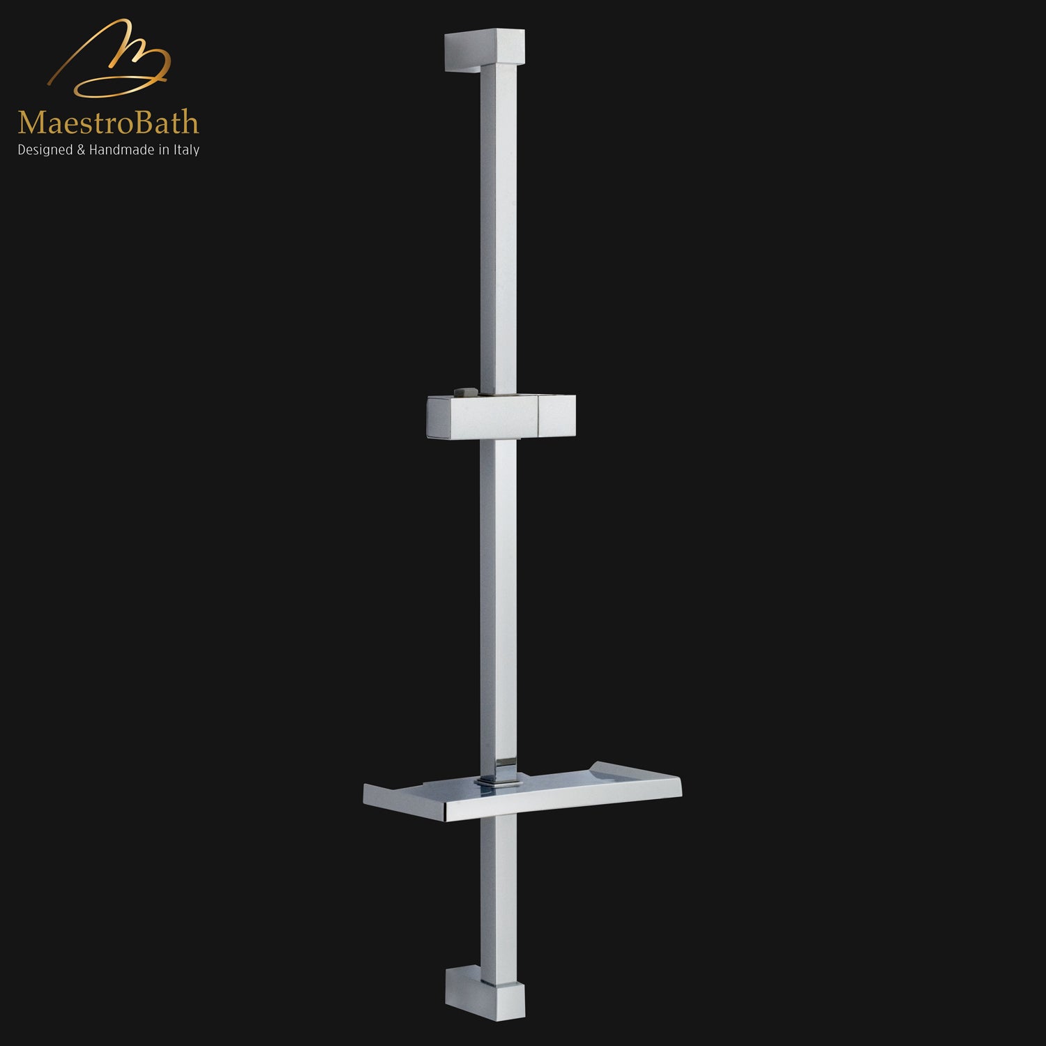 Kuadrat Shower Sliding Bar | Polished Chrome