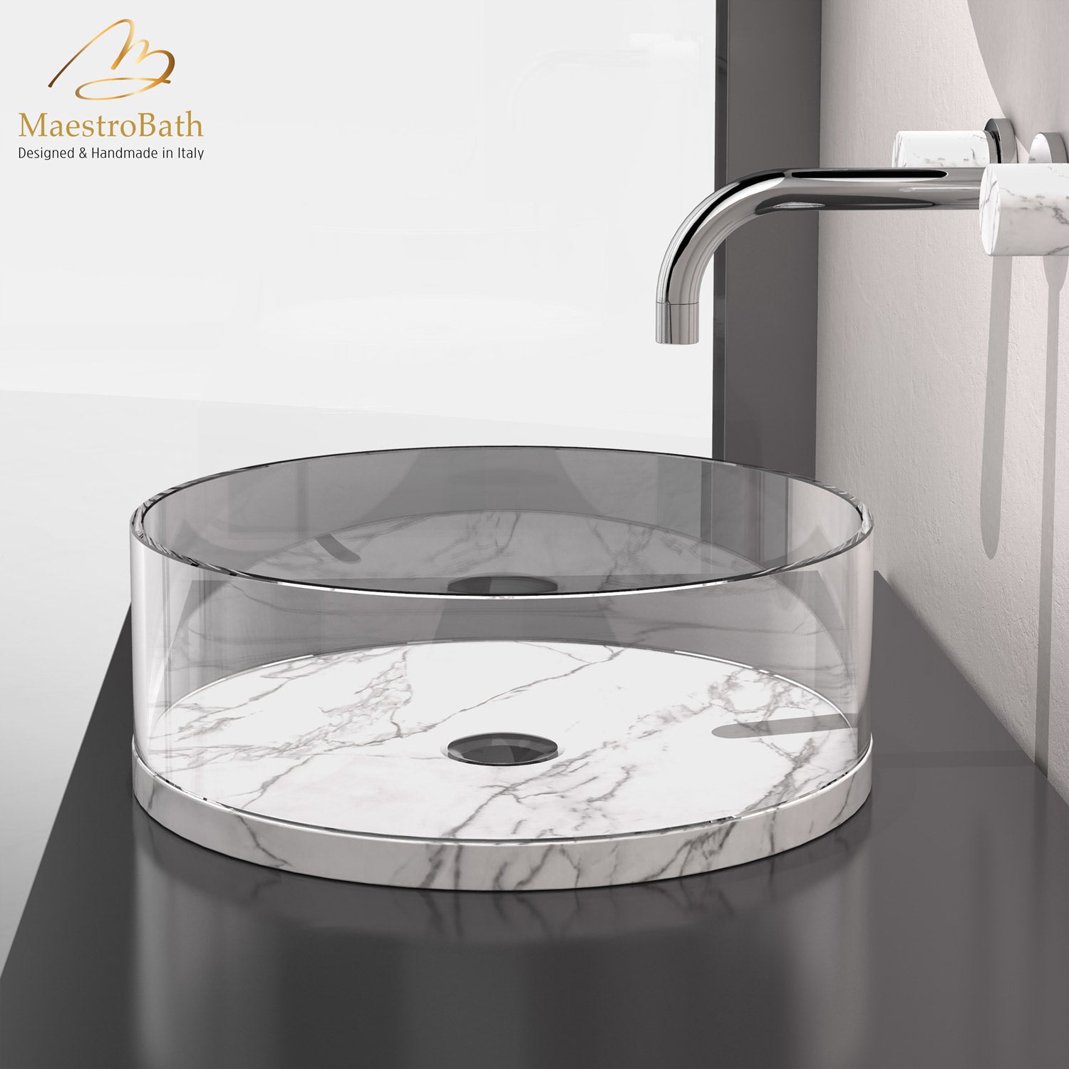 Cosmopolitan Circular Vessel Sink | White #color_white