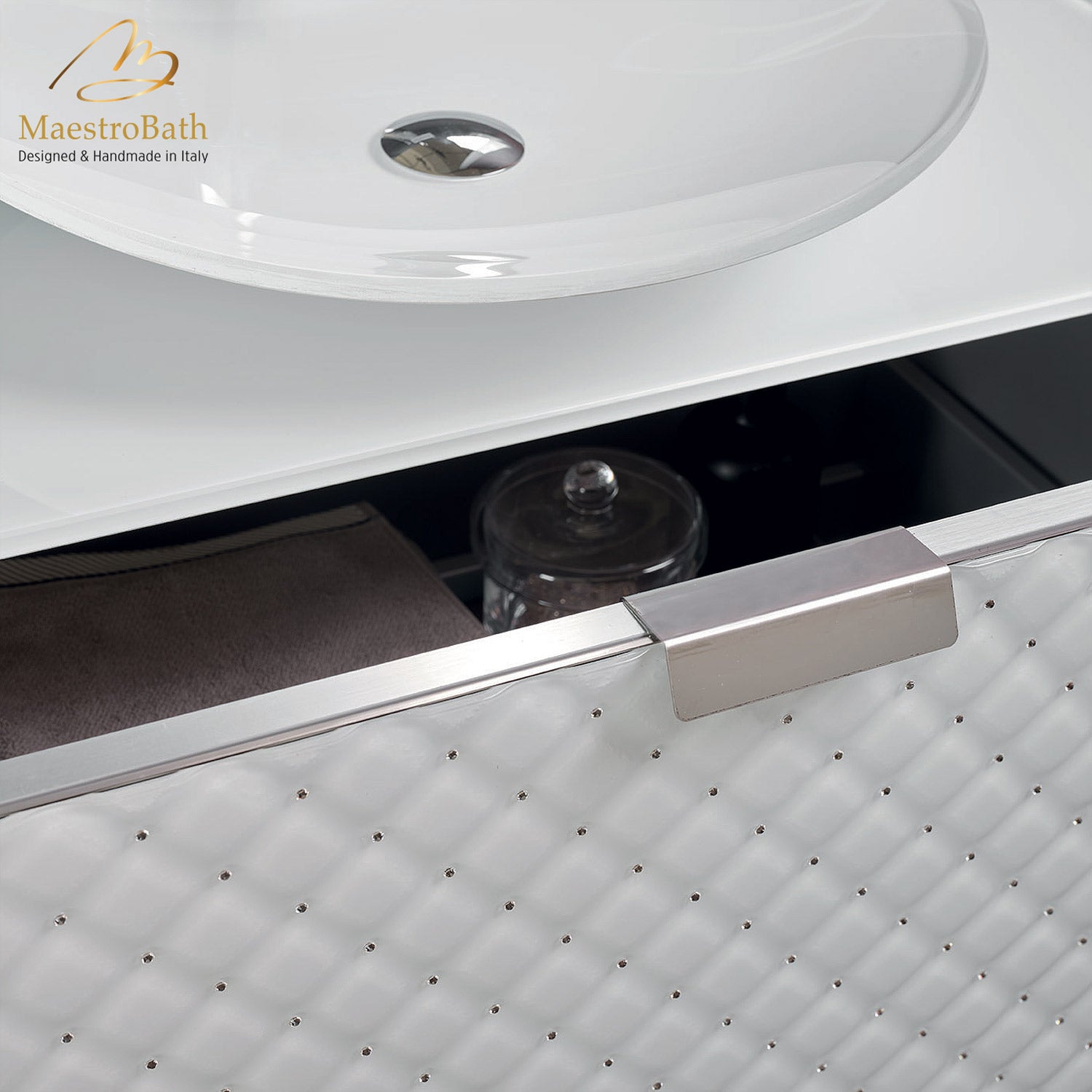 Tiffany Luxury Crystal Swarovski White Vanity