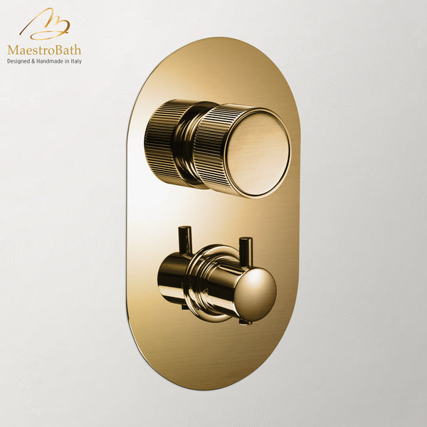 Primo Thermostatic Concealed Bath & Shower With Diverter 2 Ways