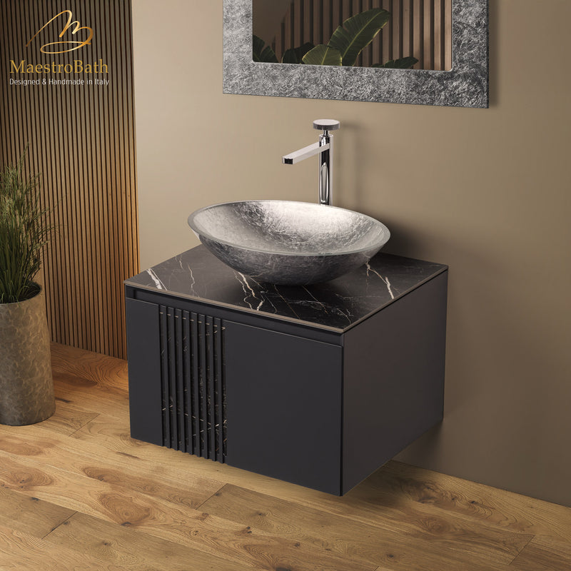 Mantua Bathroom Vanity 24" | Black