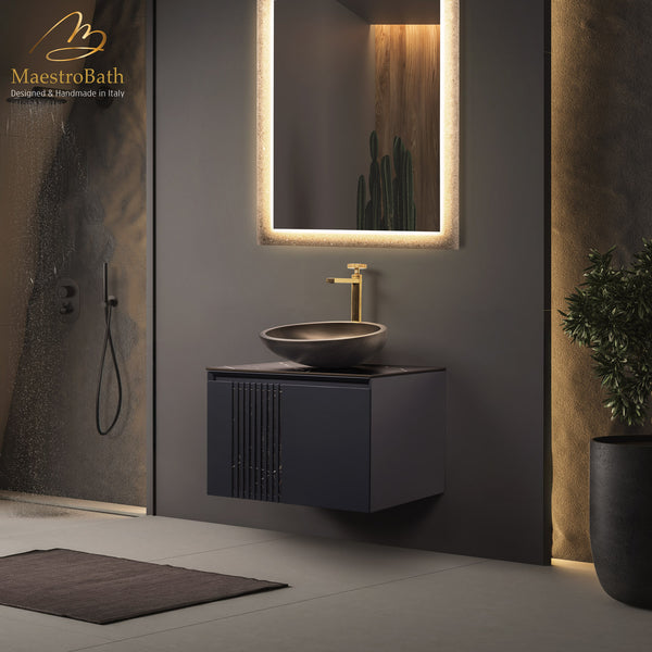 Mantua Bathroom Vanity 24" | Black