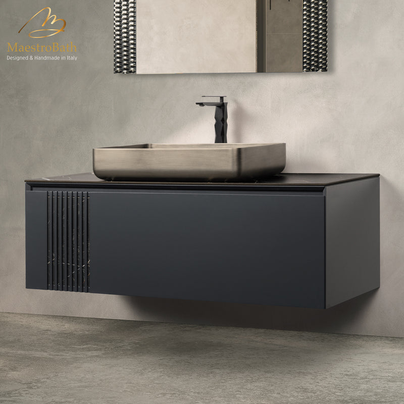 Mantua Bathroom Vanity 48" | Black