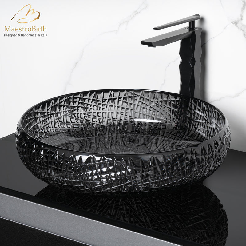 Scenia Crystal Round Bathroom Sink