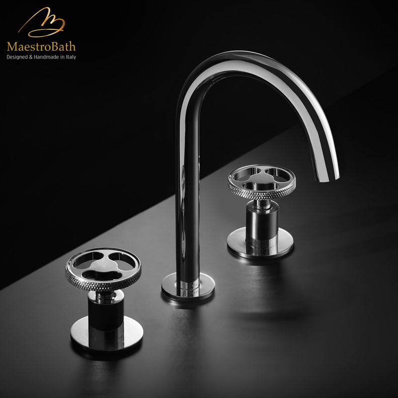 Country 3-Hole Luxury Bathroom Faucet