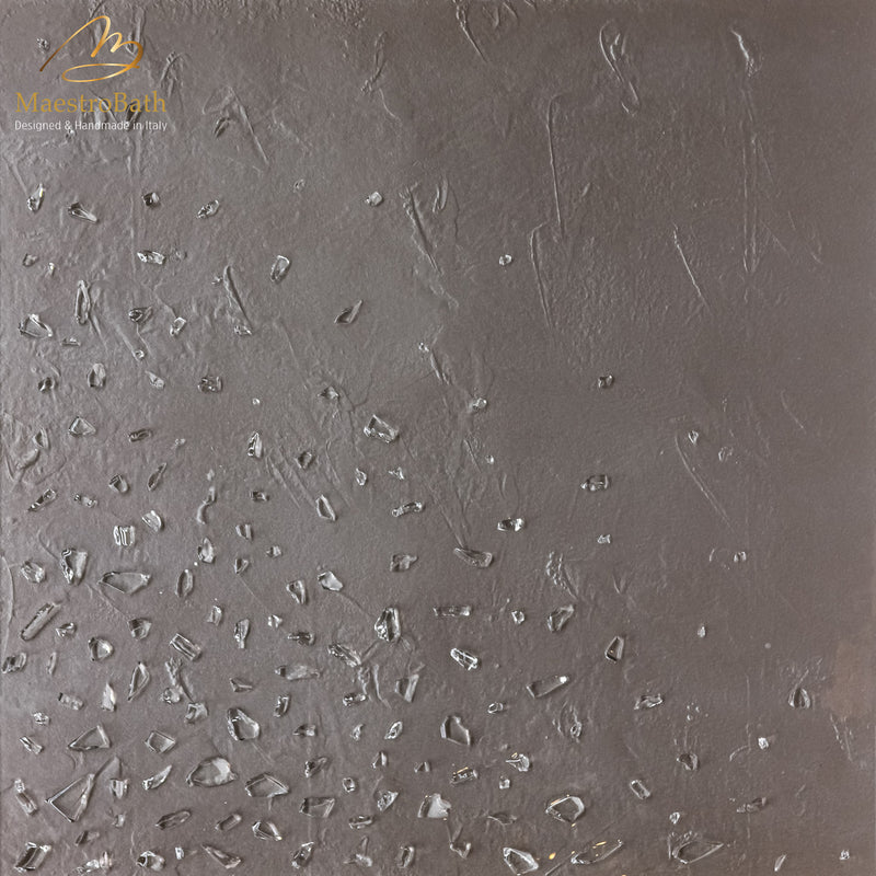 Gem Luxury Tile | Silver/Bronze